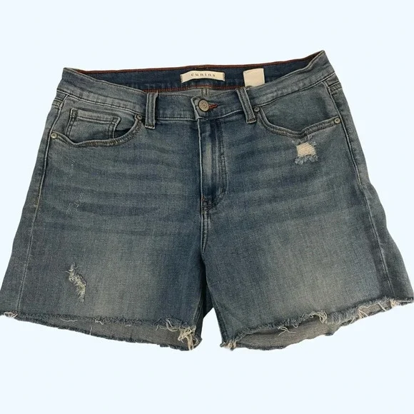 Eunina Blue Jean Shorts - Picture 1 of 7
